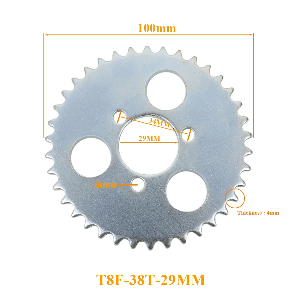 Enhanced Product Title: Durable T8F Chainring for Small Motorcycles, Electric Scooters, and Lightly Modified Bicycles
