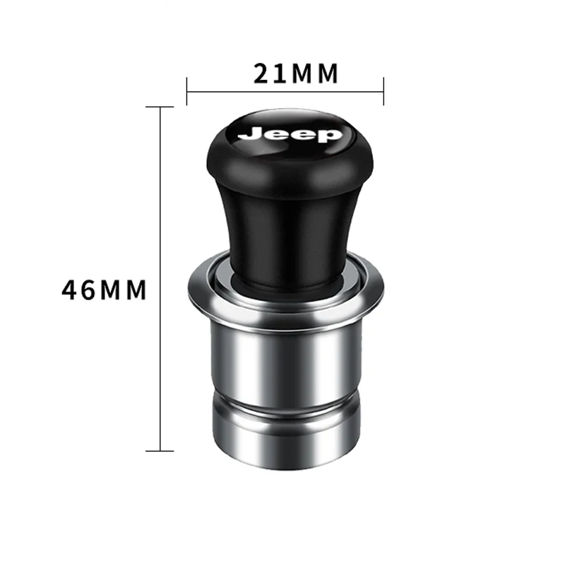 1Pcs 자동차 시가 라이터 플러그 어댑터 지프 그랜드 체로키 WK2 2011-2019 랭글러 YJ TJ JK JL JK 용 휴대용 전원 콘센트 캡