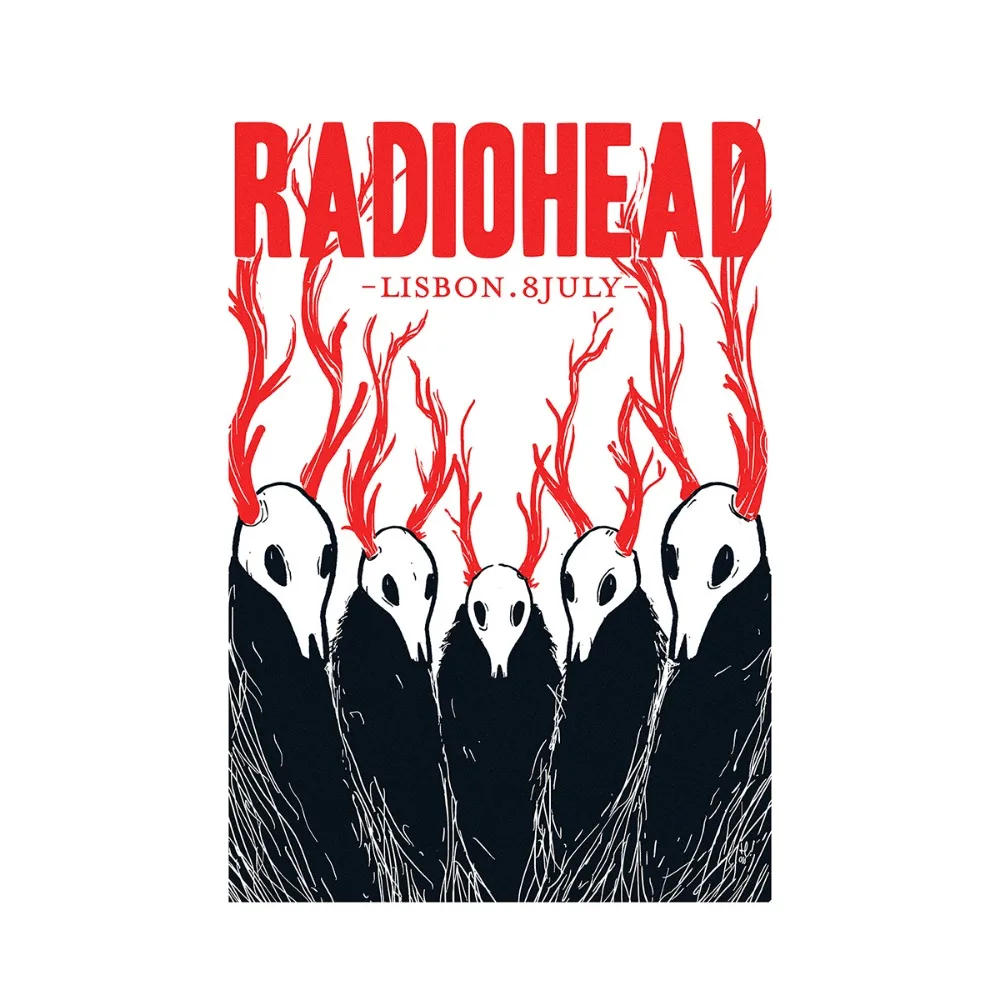 Vintage Radiohead Scandinavian Canvas Art 5