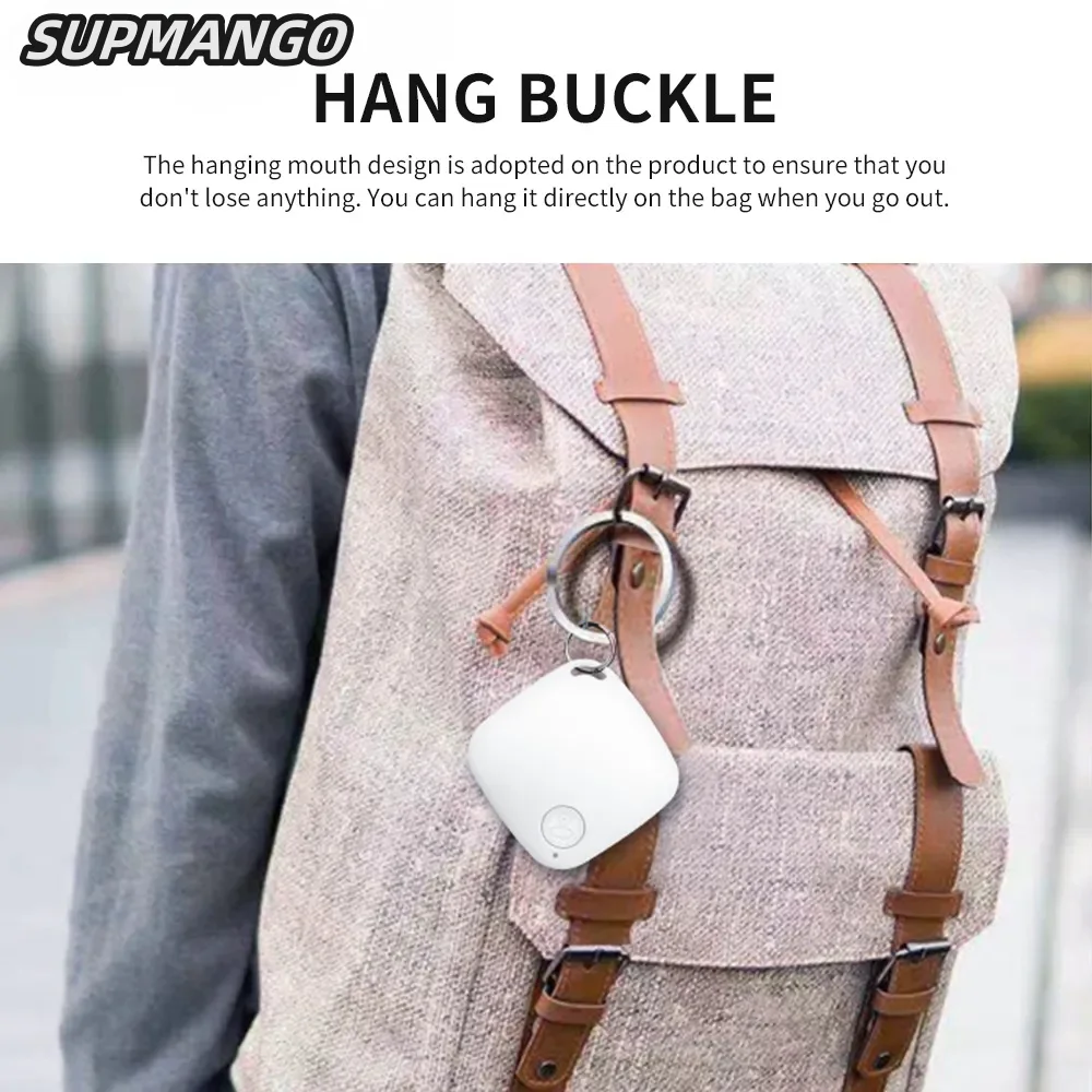 Mini Bluetooth 5.0 Tracker AntiLost Device Round Pet Kids Bag Wallet Tracking Smart Finder Locator Anti Lost Tracker Anti Lose Tracker Item Locator Anti Lost Locator