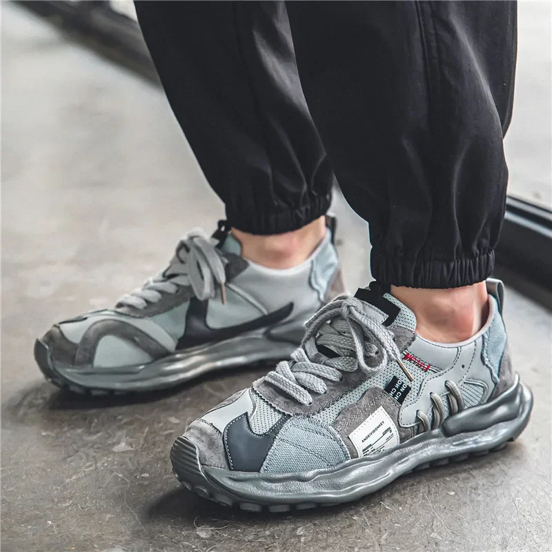 Green New Athletic Casual Sneakers Shoes for Men Sport Trend Original Men's Sneakers Quality Comfortable Running Shoes Sneaker