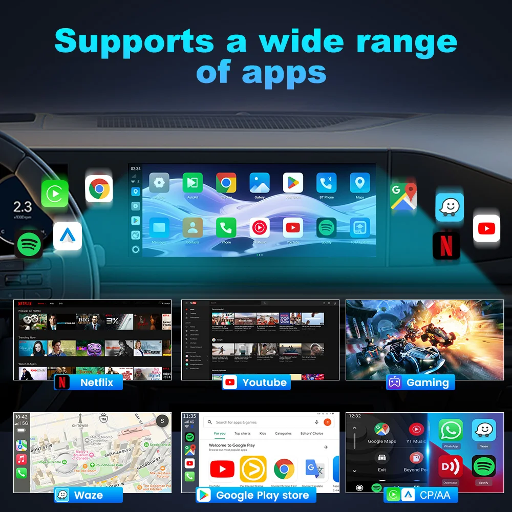 CarlinKit Android 15.0 ウルトラボックス SM6350 Aiボックス CarPlay