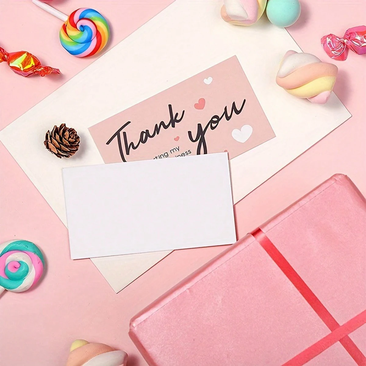 Thank You Card For Supporting Business Package Decoration 30pcs/pack "Gorgeous Thanks" Business Card Handmade With Love business cards