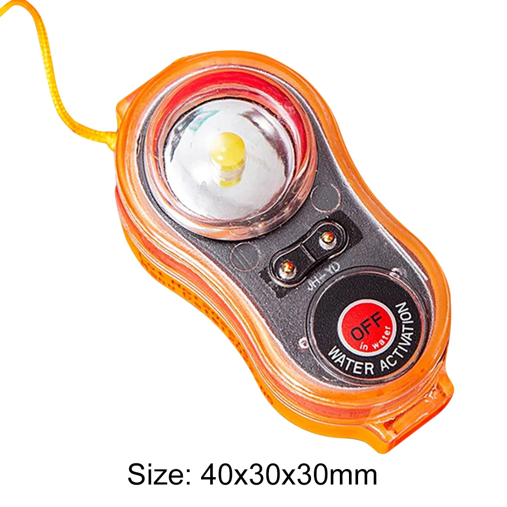 LED Life Jacket Light Energy-Efficient Waterproof Easy Operation Autonomous Switch Lightweight Portable for Swimming Sea Fishing