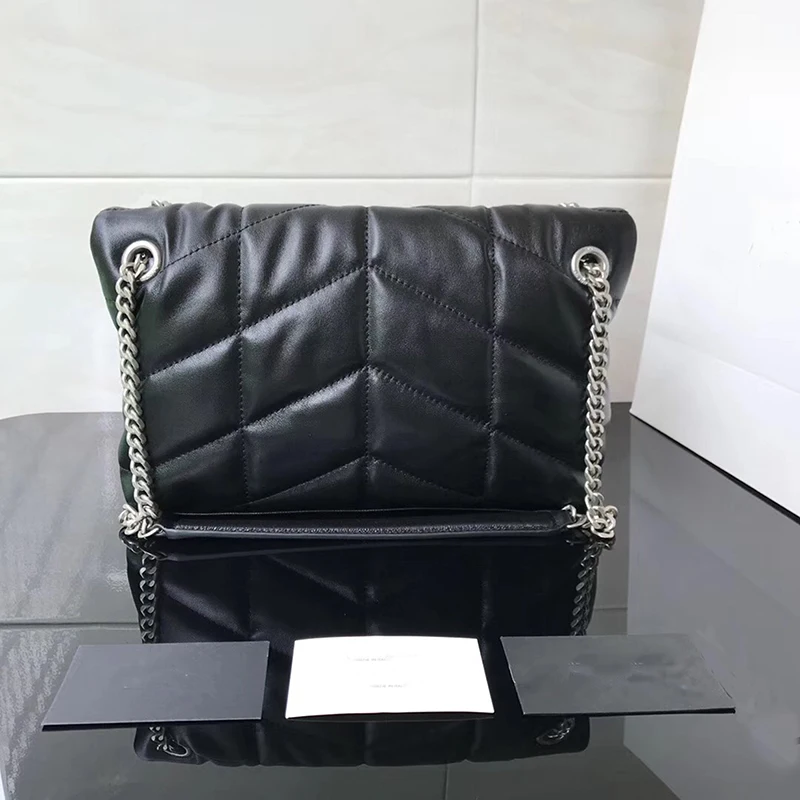 

2024 2023 Popular Women's Bag Classic Women's Genuine Leather High Quality Women's Luxury Shoulder Bag Genuine Leather Flap Clas