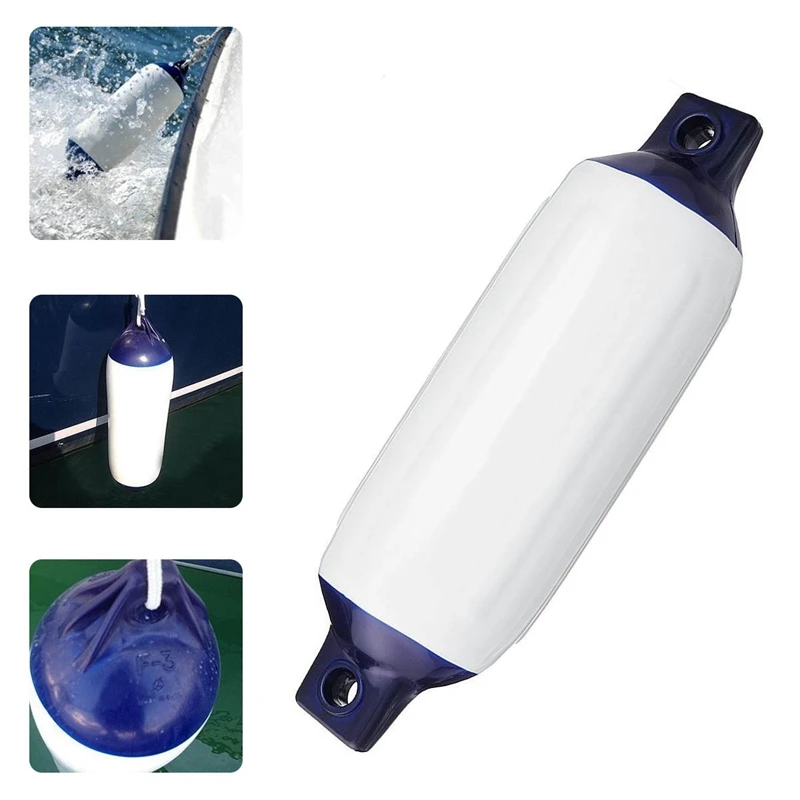 3PCS Inflatable Boat Fender PVC Boat Anchor Bumper Marine Fender for Boat, Sailboat, Cuddy Etc (4.5X16 Inch)
