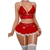 Women's Short Slim Fit Mini Sexy Half Skirt Casual Lace Patchwork Ultra A-line Skirt Party Mini Ruffle Skirt 2