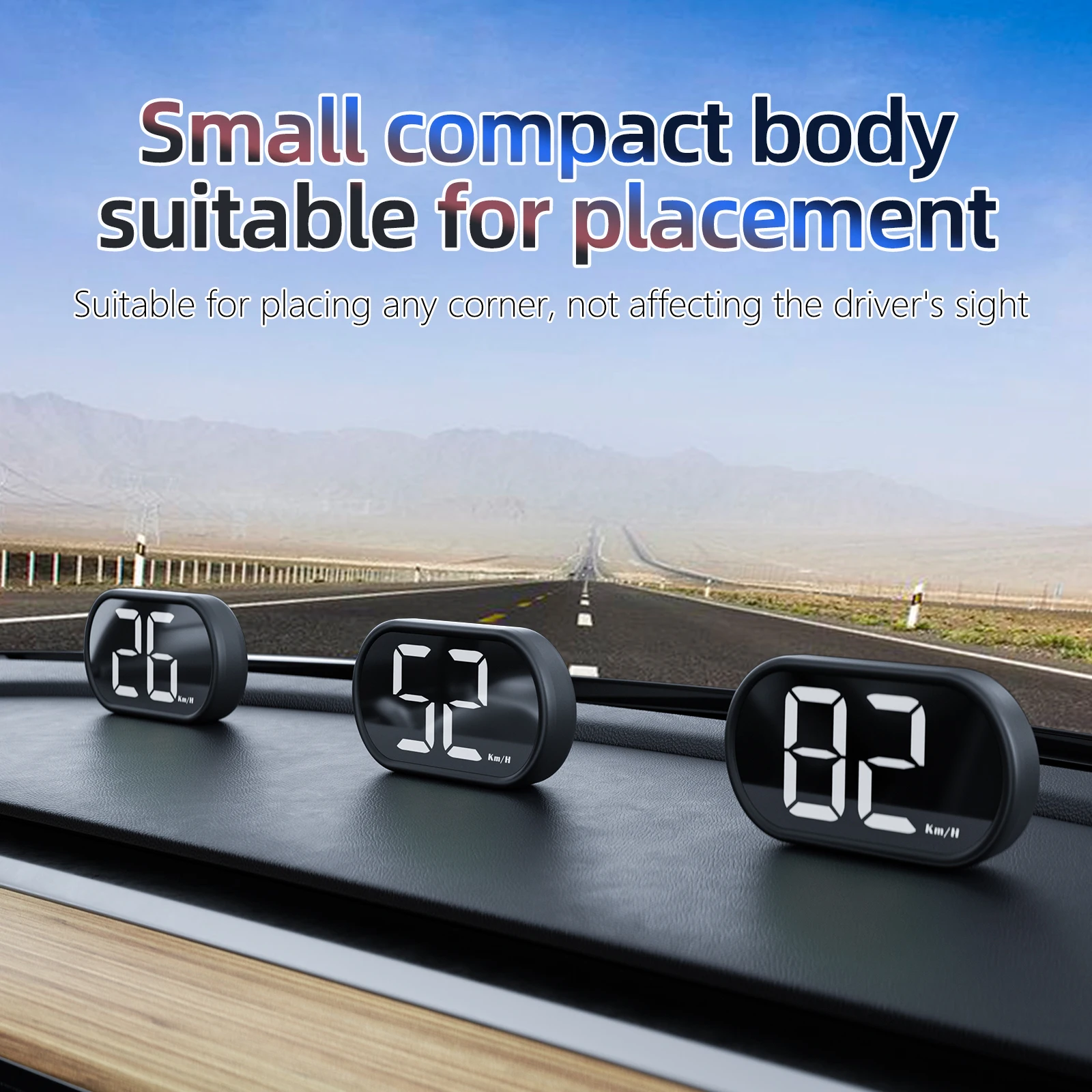 AD GPS Speedometer km/h Green Backlight 12V 24V All Car GPS HUD Digital Speedometer Head Up Display Car Accessories car hud display