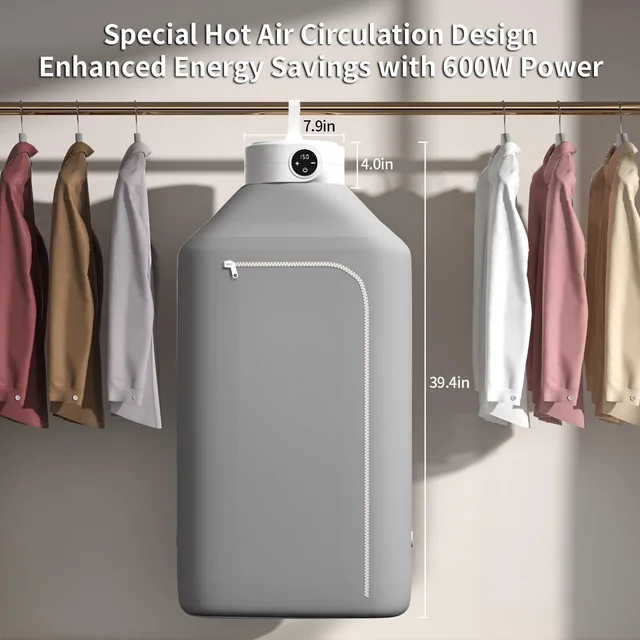 Portable Clothes Dryer, Drying Machine Portable Dryer for Apartment Dorm RV Travel  Dryer, Small Dryer Quick and Easy to Use 5