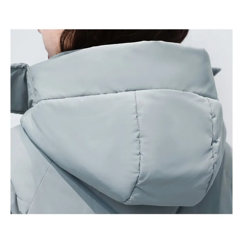 2024 New Women Down Jacket Winter Coat Female Mid Length Version Parkas Loose Thick Warm Outwear Hooded Leisure Time Overcoat