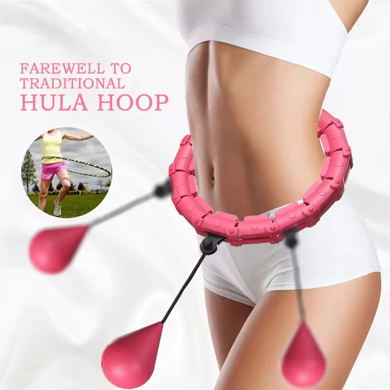24 Sections Smart Sport Hoop Adjustable Thin Waist Massager Exercise Gym Circle Ring Fitness Equipment Waist Easy Weight Loss