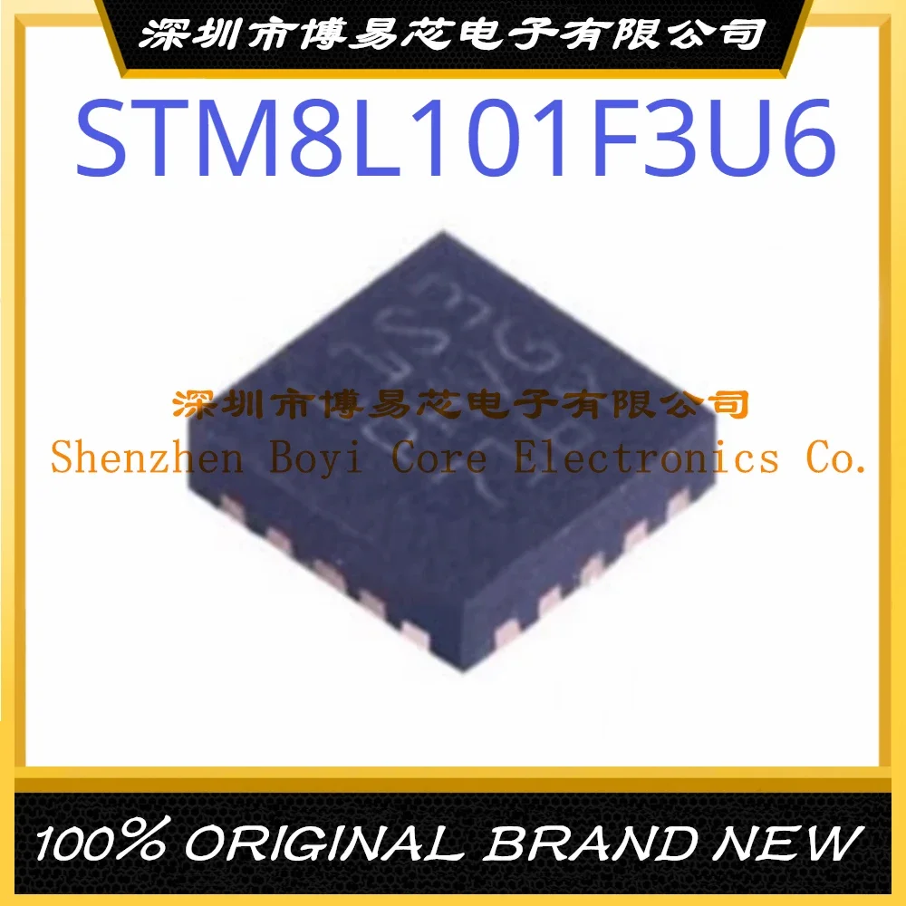 

STM8L101F3U6TR Package UFQFPN-20 STM8 16MHz Flash Memory: 8K@x8bit RAM: 1.5KB Microcontroller (MCU/MPU/SOC)