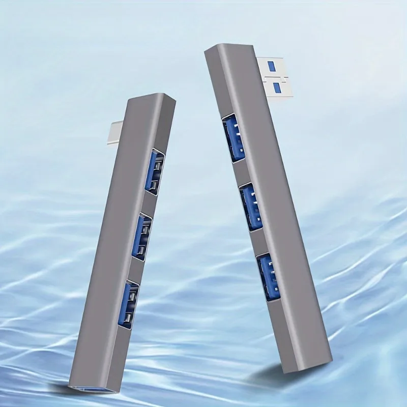 Side Plug-in USB Type-C Splitter Type-C/USB HUB Adapter OTG Extender Docking Station For Laptop Computer PC Mobile Phone