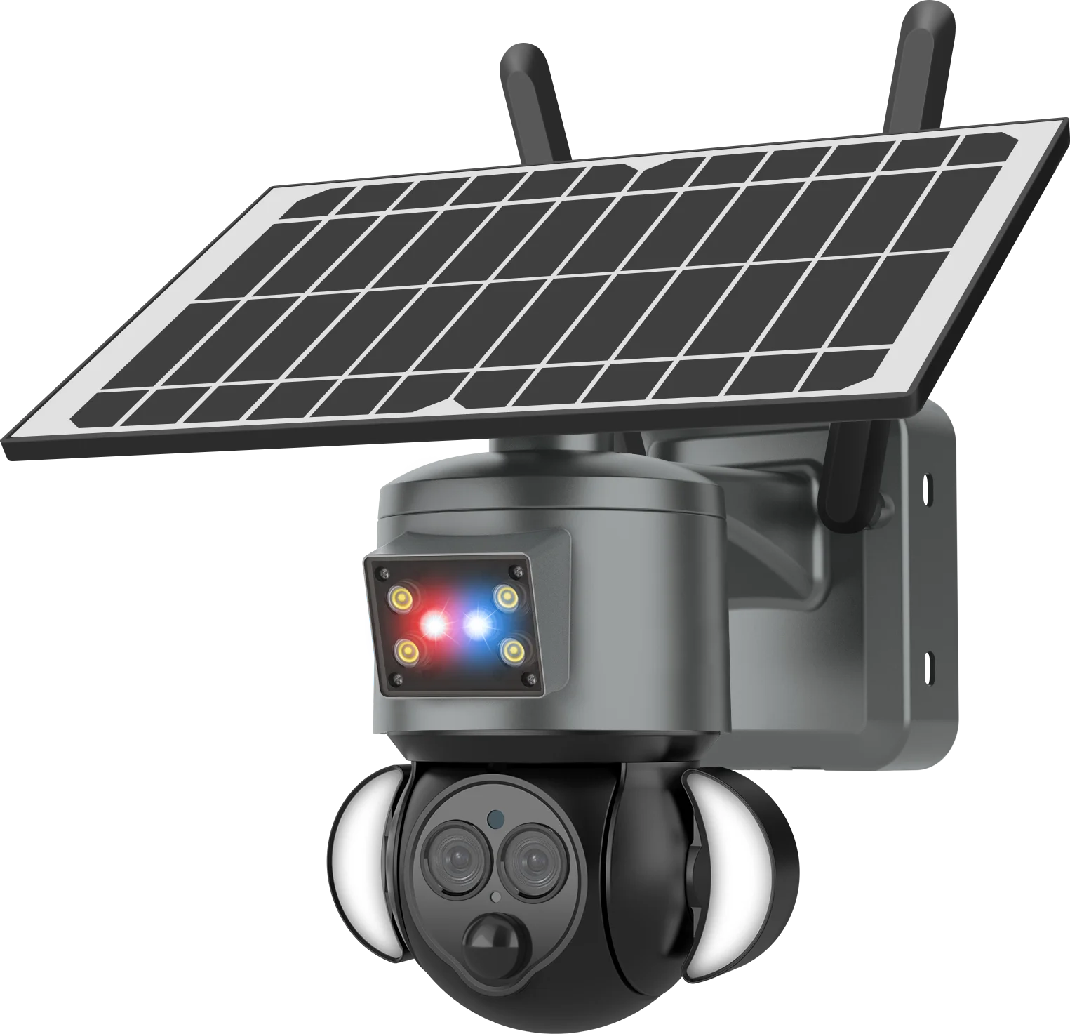 

VESAFE 6MP Dual Lens Solar Camera Security Protection PIR Human Motion Tracking Intercom 12X ZOOM Cameras