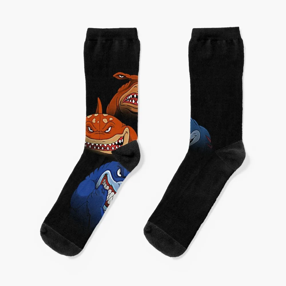 

Bohemian Street Jaws T-Shirt Socks basketball socks winter Men Socks Luxury Brand Women's