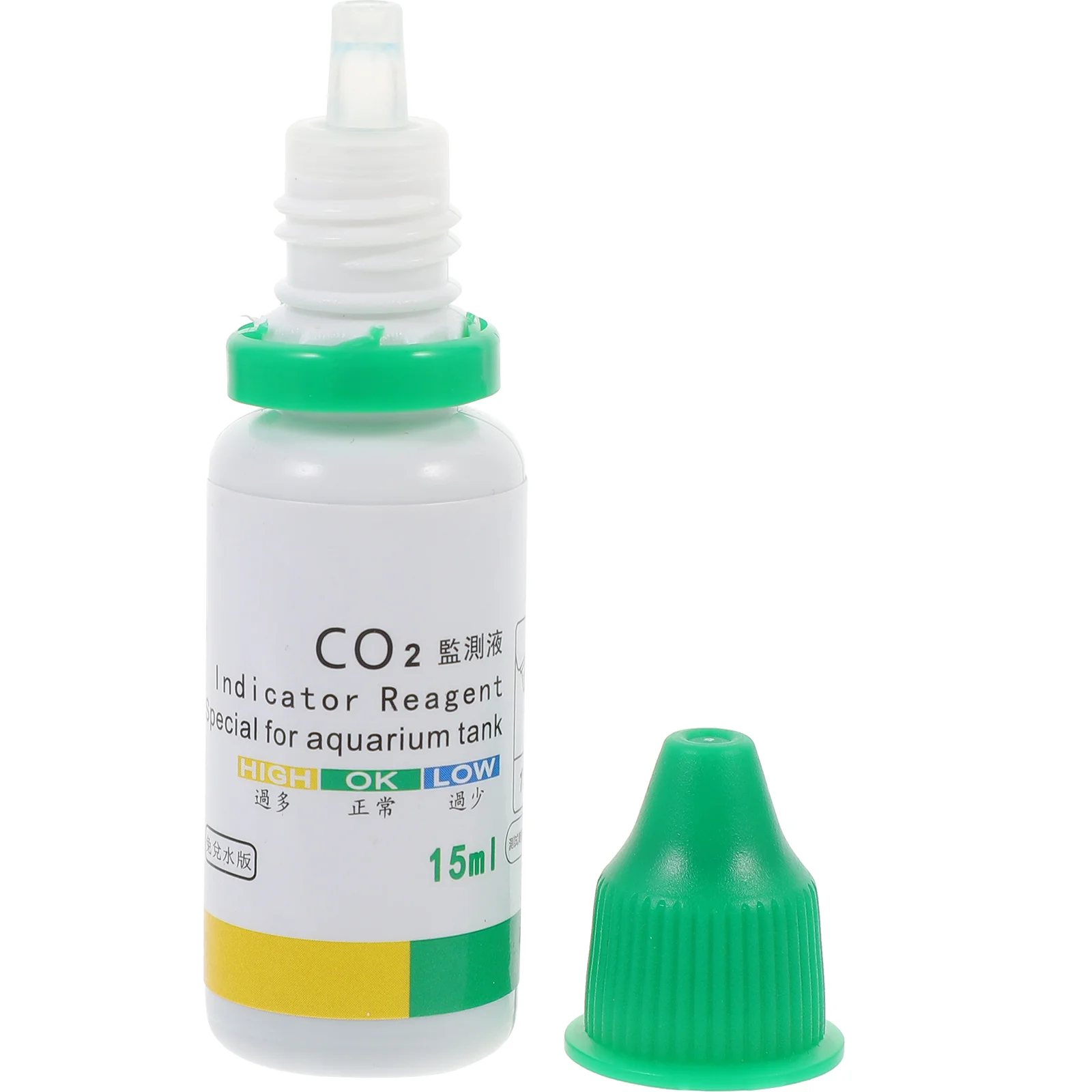 15Pcs Aquarium Water Test Kit Co2 Detection Solution Tester Fish Tank Quality Testing Supplies Indicator Tool Pet Products Water