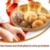 Fruit Bamboo Bread Basket Bohemian Decor Serving Food Plate Tabletop Storage Dessert Tray 5