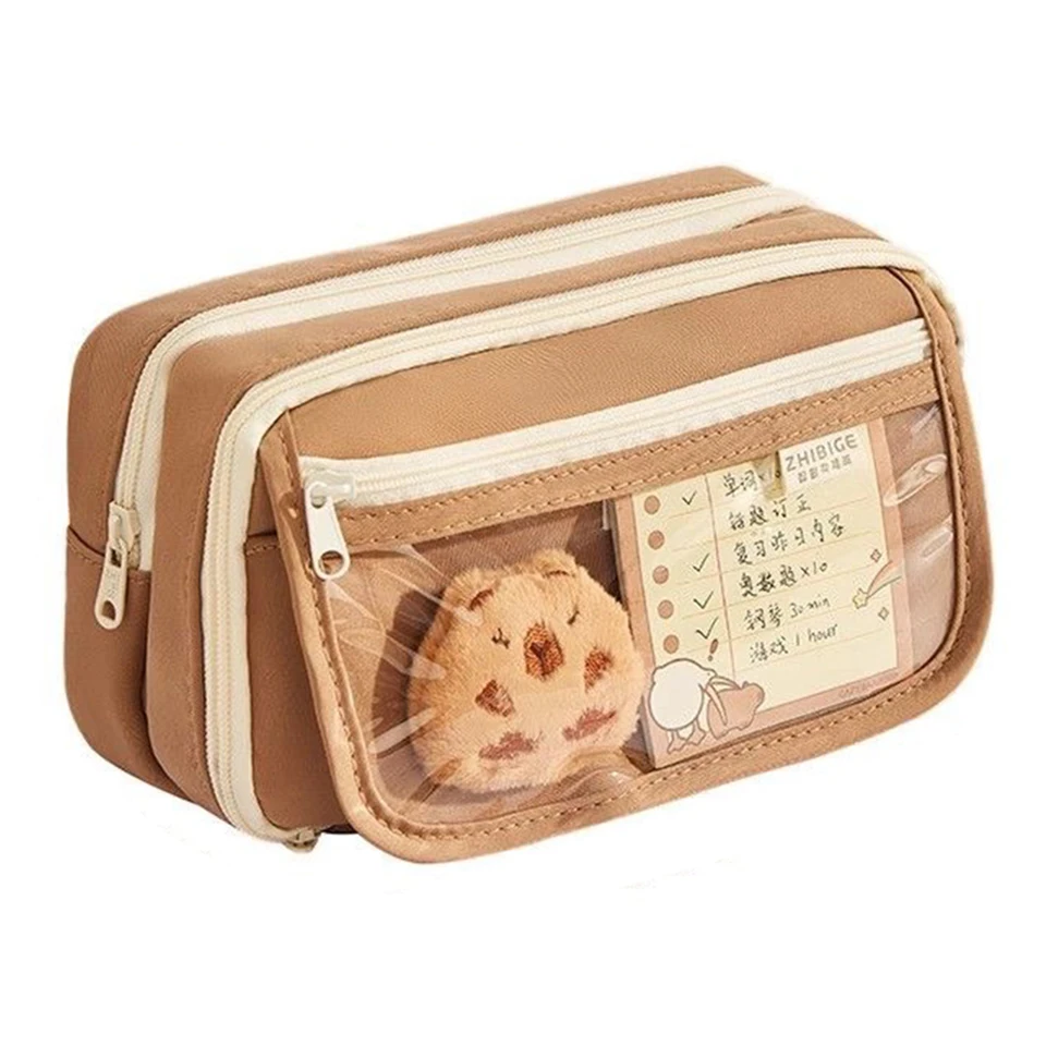 Large Capacity Kawaii Capybara Pencil Case