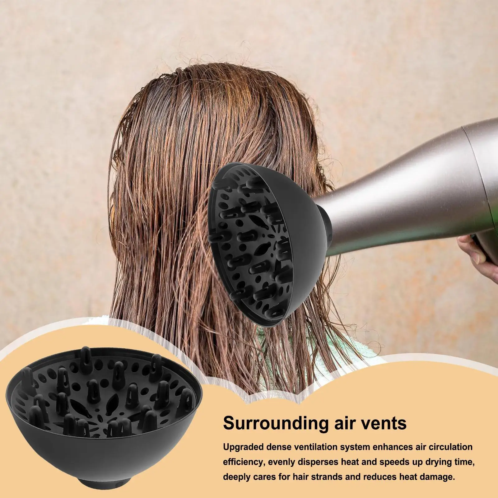Curly Hair Diffuser Portable Hair Diffuser Beauty Care Supplies Curling ...