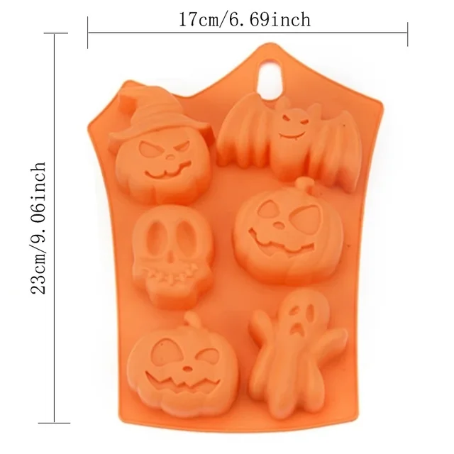 New Silicon Crayon Happy Halloween Silicon Pumpkin Cake Mold Kitchen Baking Tools Mold Cake Silicon Mold Home Decoration 5