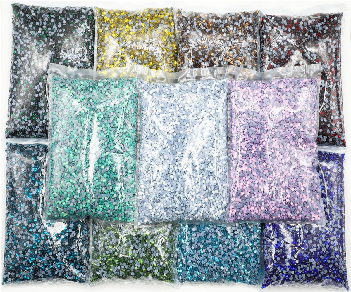 

SS6-SS30 Bulk Bag 42 Colors Wholesale Top Quality Better DMC Hotfix Rhinestones Crystal Hot Fix Rhinestone Garment