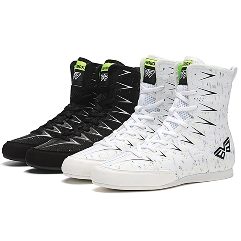 Martial Arts Shoes Wrestling Boots Brand V63 High tube Boxing shoes for Children Trainers sneakers Cow muscle Fighting shoe Breathable Wrestling shoes