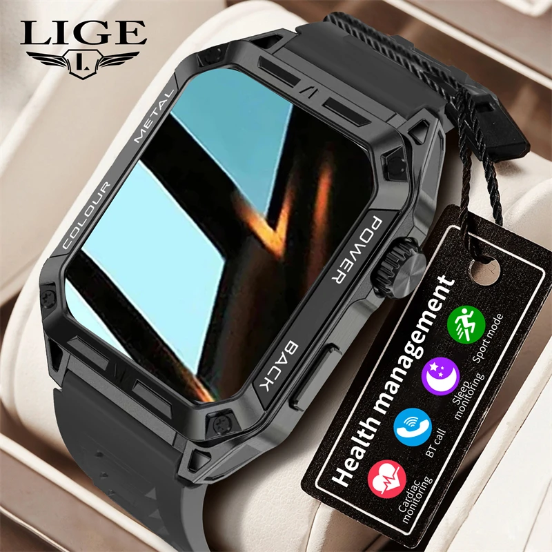 

LIGE Bluetooth Call Smart Watch Men Blood Pressure Monitor Bracelet Sport Waterproof Smartwatch Men HD Screen Watches 2024