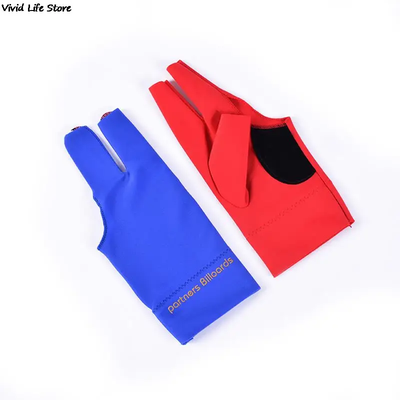 Spandex Snooker Billiard Cue Glove Pool Left Hand Open Three Finger Accessory