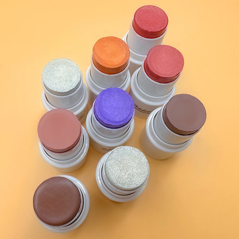 Cheek Blusher Cream 6 color blush makeup Lasting smooth Rouge Blush Stick Waterproof blush Stick Matte Contour Makeup 4