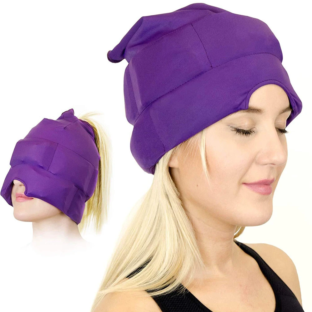 Headache and Migraine Relief Hat Ice Mask Or Cap Used For Migraines And
