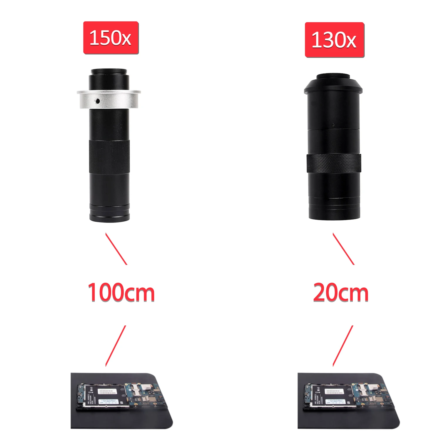 Hdmi Digitale Microscoop Voor Elektronica Vga 13MP Microscoop Camera Optioneel 130/150X C Mount Lens Cantilever Ondersteuning Voor Reparatie