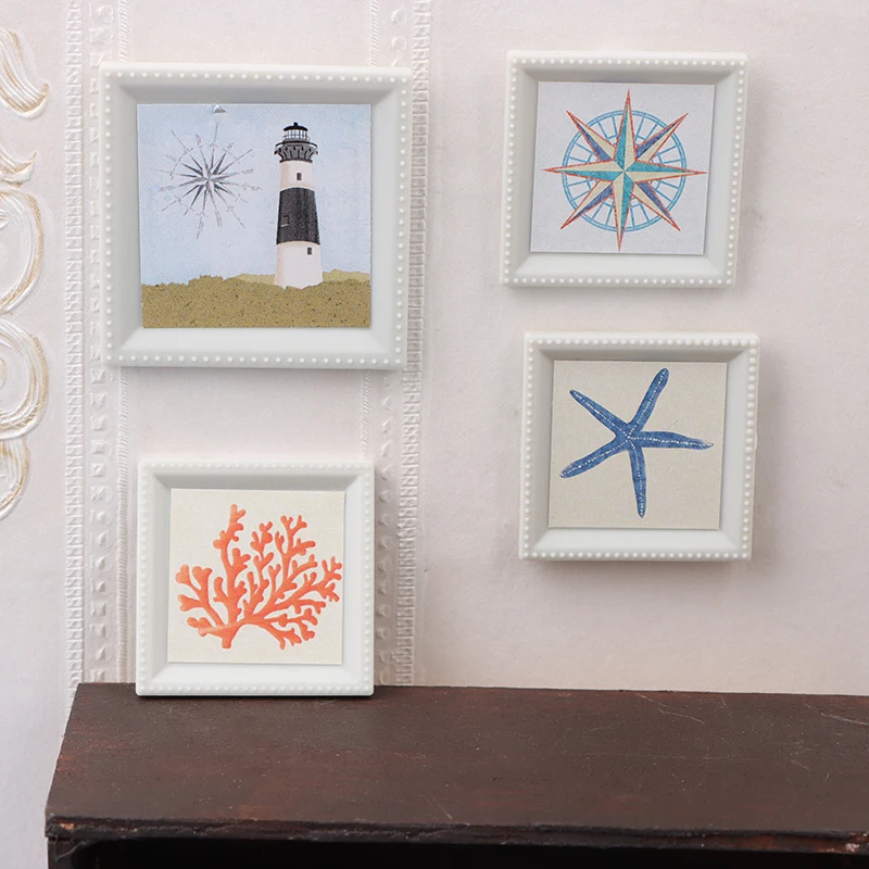 

1/12 миниатюрная фотокартина для кукольного домика, Настенная картина, украшение для кукольного домика, аксессуары для кукольного домика