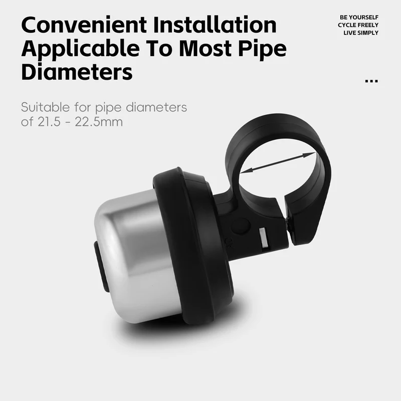 WEST BIKING Mini Bicycle Bell Retro Aluminum Alloy Clear Sound Bike Bell MTB Mountain Bicycle Handlebar Horn Bike Accessories