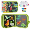 Toddlers Erasable Doodle Book Reusable Drawing Pads Coloring Doodle Book Watercolor Kids Montessori Educational Toy Gift 1