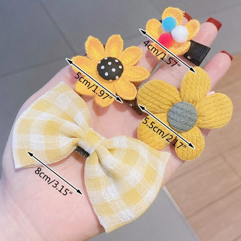 어린이를 위한 귀여운 토끼 헤어 클립 세트 소녀를 위한 다채로운 머리핀 헤어 액세서리 40JC