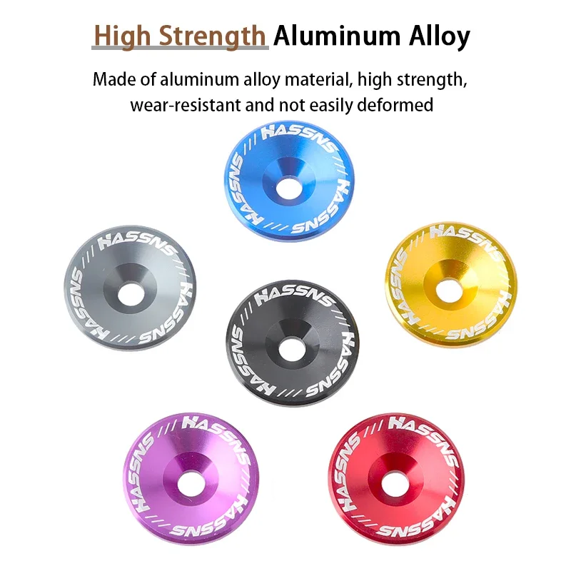 Description Picture 4 of itemHASSNS Mtb Power Cap Stem Cap Bicycle Headset Top Cover For Mountain Road Bike Table Cover Aluminium Alloy Steering Series Top