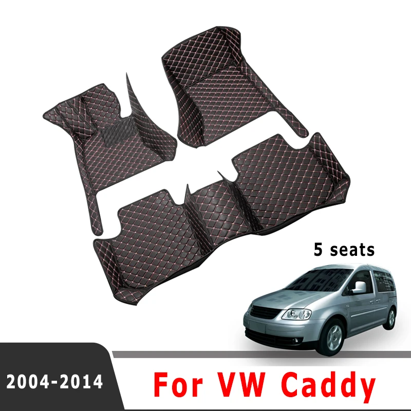 

Car Floor Mats For VW Volkswagen Caddy 2014 2013 2012 2011 2010 2009 2008 2007 2006 2005 2004 (5 Seats) Carpets Auto Interior