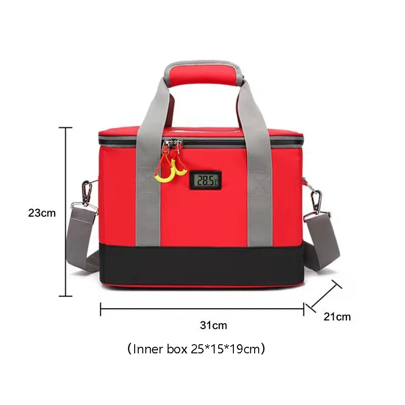 Portable Outdoor Refrigerated First Aid Medical Bag Large Storage Isolation Multi-pocket Insulation Bag Outdoor Cold Bag