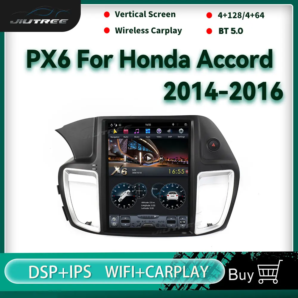 Px6 Android Car Radio For Honda Accord 20142016 Car Monitor Auto