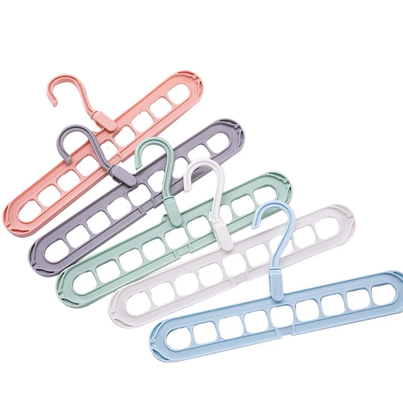 

HOT SALE 5 Pcs Magic Space Saving Clothes Hangers With 9 Holes, Closet Organizers And Storage, Multifunctional Closet Organizer