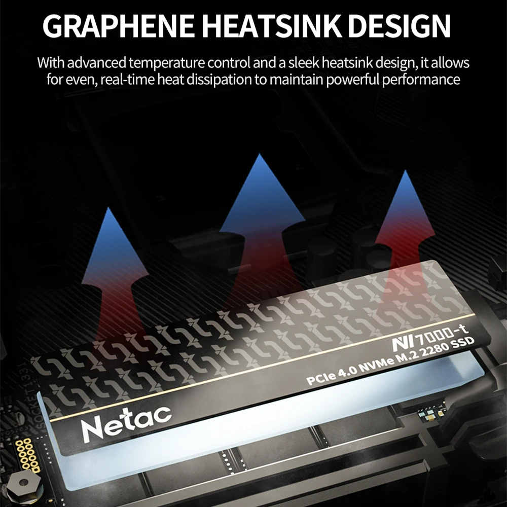 ジャンク品　Netac NV7000-T SSD 4TB Gen 4×4 SSD накопитель NETAC NV7000-t NT01NV7000T-4T0-E4X 4ТБ, M.2