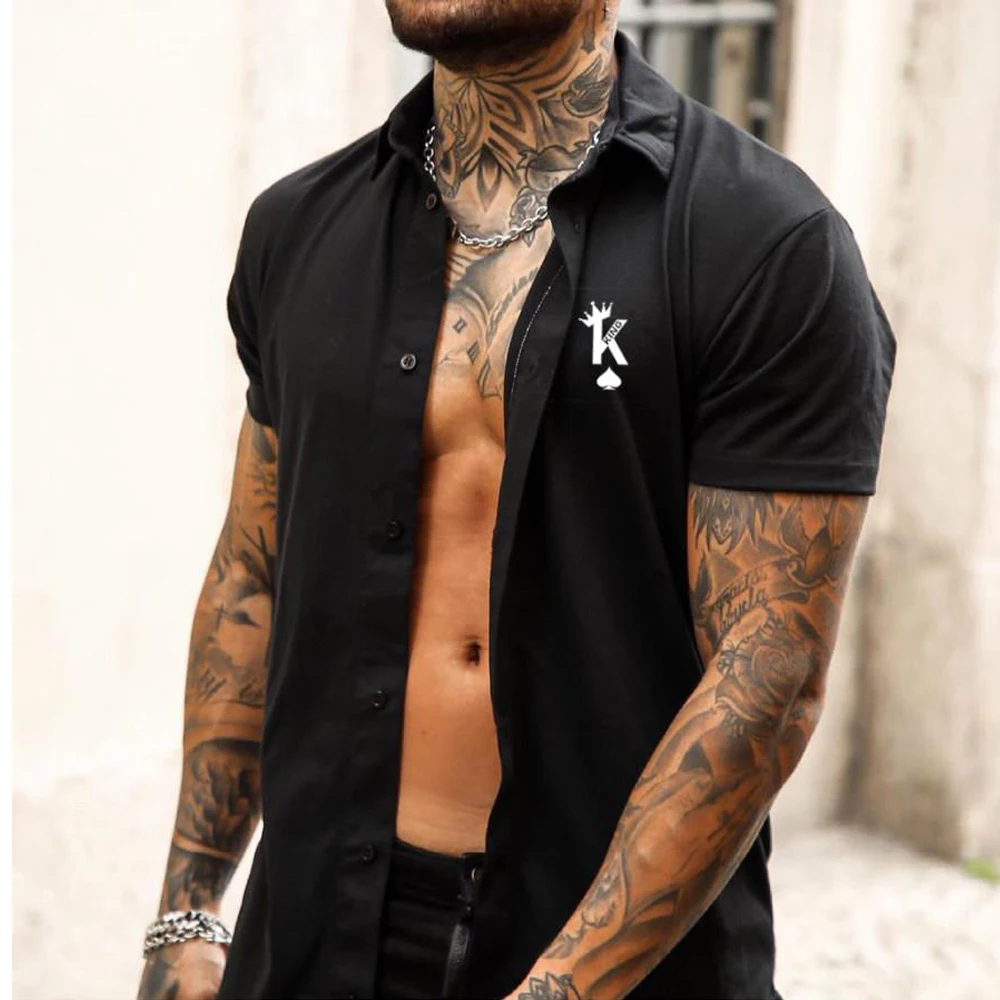 Рисунок 2 - Мужская приталенная рубашка с коротким рукавом