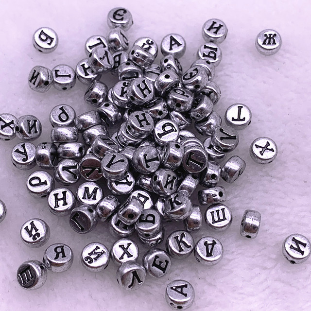 7x4mm Multicolour Oval Shape Letter Acrylic Loose Spacer Beads for Jewelry Making DIY Handmade Bracelet Accessories