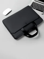 Compact and Stylish Laptop Handbag with Protective Cover - 14.6 inch (Black)