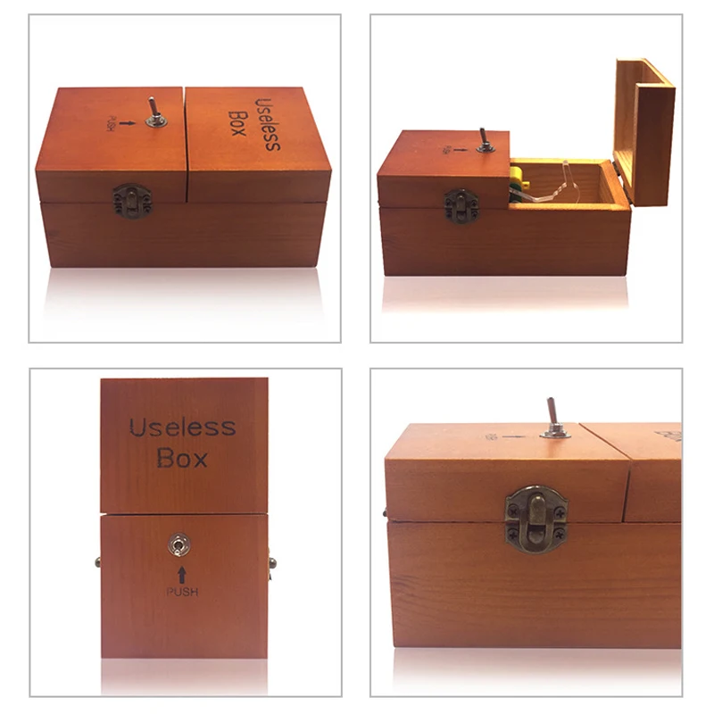 Press-type Useless-Box Toy Comsuming the Time Stress Relief Box for Festival Gift press type stress relief box