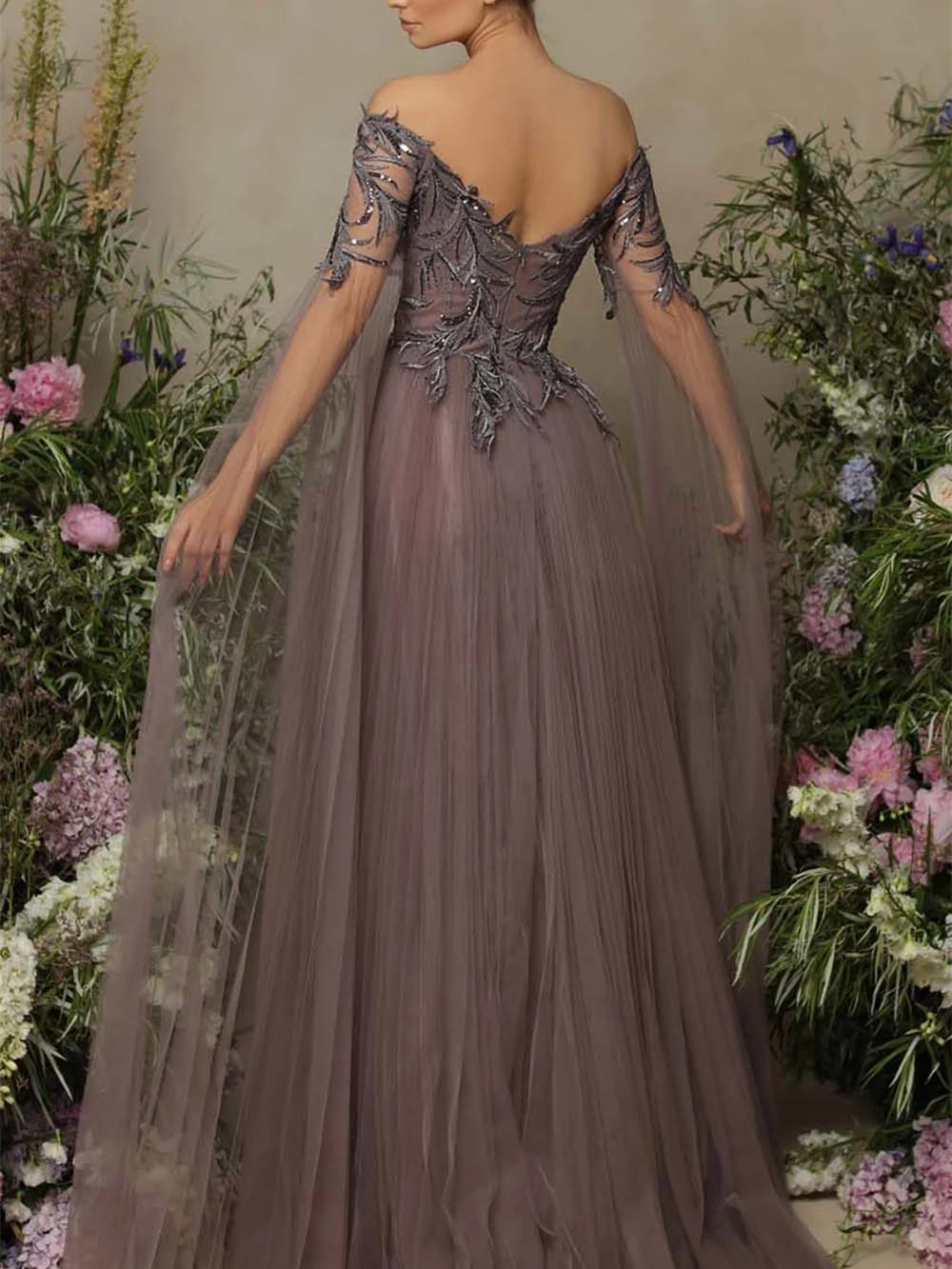 Sexy Evening Dresses Classic Beaded Bride Gown Elegant Floor-length Prom  Dress | eBay