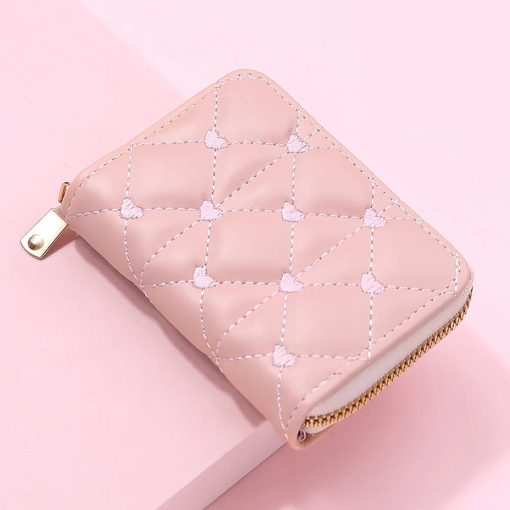 Women Wallet Women Small Card Case Ladies Sewing Love Large Capacity Coin  Purse Organ Mini Card Holder Carteras Para Mujer 2023 - AliExpress