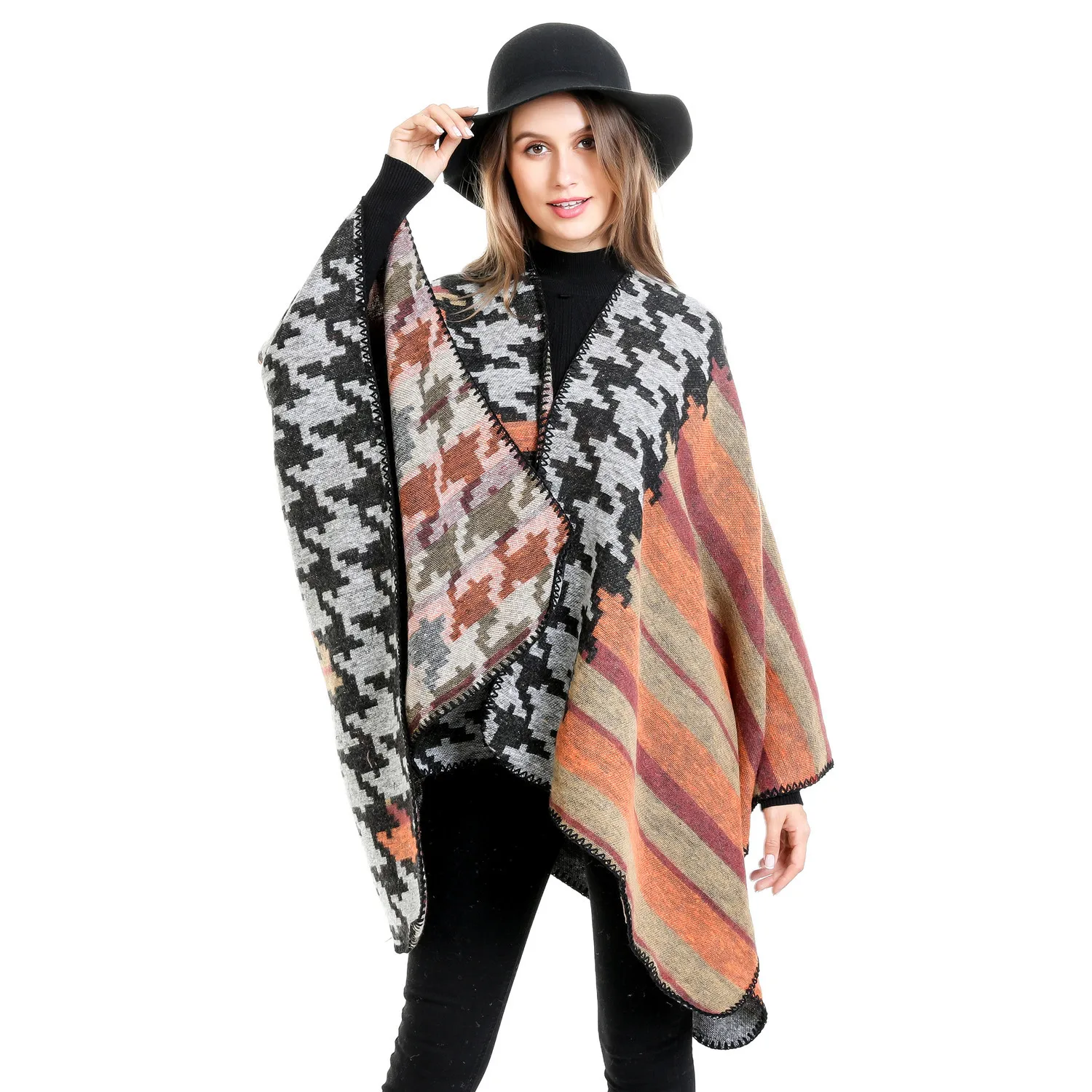 

2022 New Luxury Brand Plaid Cashmere Scarf Women Thick Winter Warm Pashmina Shawl Wraps Blanket Bufanda Poncho Echarpe Foulard