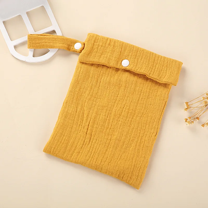 Wholesale Printing Bag For Diaper Pure Organic Double Layer Cotton Multifunction Mommy Handbag Baby Bottle Cart Hanging Bag - 6