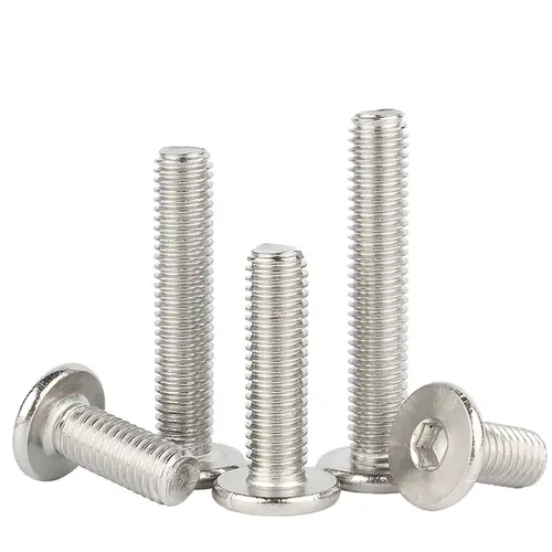10pcs M1.6 M2 M2.5 M3-M8 Hex Hexagon Socket Ultra Thin Flat Wafer Allen Head Bolt Screw 304 Stainless Steel Support Customize - Image 5